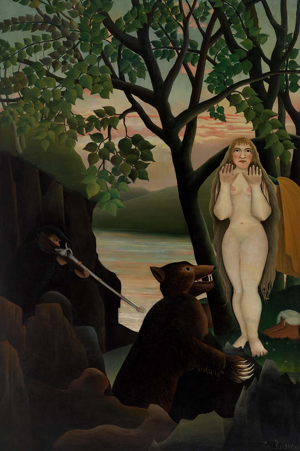 Unpleasant Surprise (Mauvaise surprise) by Henri Rousseau, 1901