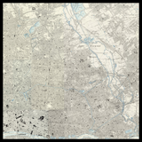 Carte ancienne personnalisée de Hackney 
