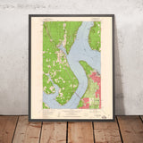 Old Map of Gig Harbor, Washington by USGS, 1959 – Tacoma, Point Defiance & Fox Island