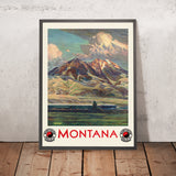 Montana Reiseplakat von Gustav Wilhelm Krollmann, 1930er-Jahre 