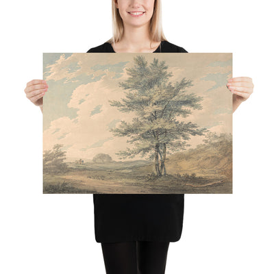 Landscape with Trees and Figures by Turner, 1796