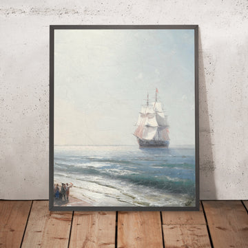 A framed image of Crimea by Ivan Konstantinovich Aivazovsky, 1817