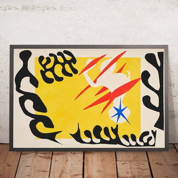 Ein gerahmtes Bild von Le cauchemar de l’éléphant blanc (The Nightmare of the White Elephant) von Henri Matisse, 1947