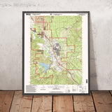 Map of Mount Shasta, California by USGS, 1998 – Lake Shastina, Castle Lake & Black Butte