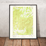 Old Map of Dorset, Vermont by USGS, 1967 – Manchester, Danby & Dorset Mountain