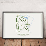 Northwood Club: Modern Golf Course Map