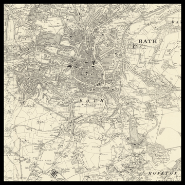 An old Ordnance Survey map of Bath