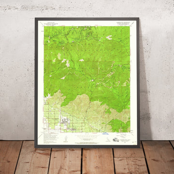 Old Map of Lake Arrowhead, California by USGS, 1953 – San Bernardino National Forest & Running Springs