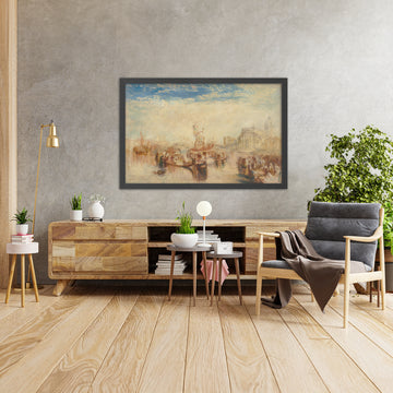 A framed image of Depositing of John Bellini’s T by Turner, 1841