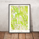 Old Map of Litchfield, Connecticut by USGS, 1956 – Watertown, Bantam Lake & Mattatuck State Forest