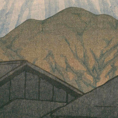 Mt. Fuji from Yuimachi at Suruga by Hasui Kawase, 1935