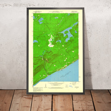 Old Map of Lutsen, Minnesota by USGS, 1959 – Lake Superior, Lutsen Mountains & Cascade River