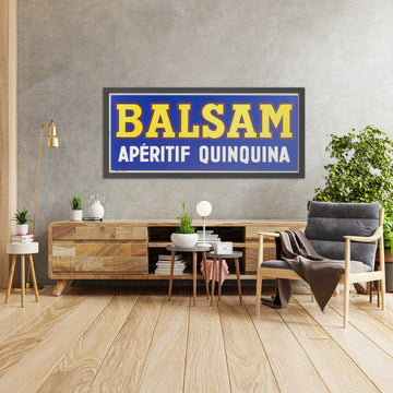 A framed image of Balsam Vintage Quinquina Aperitif Poster, 1920