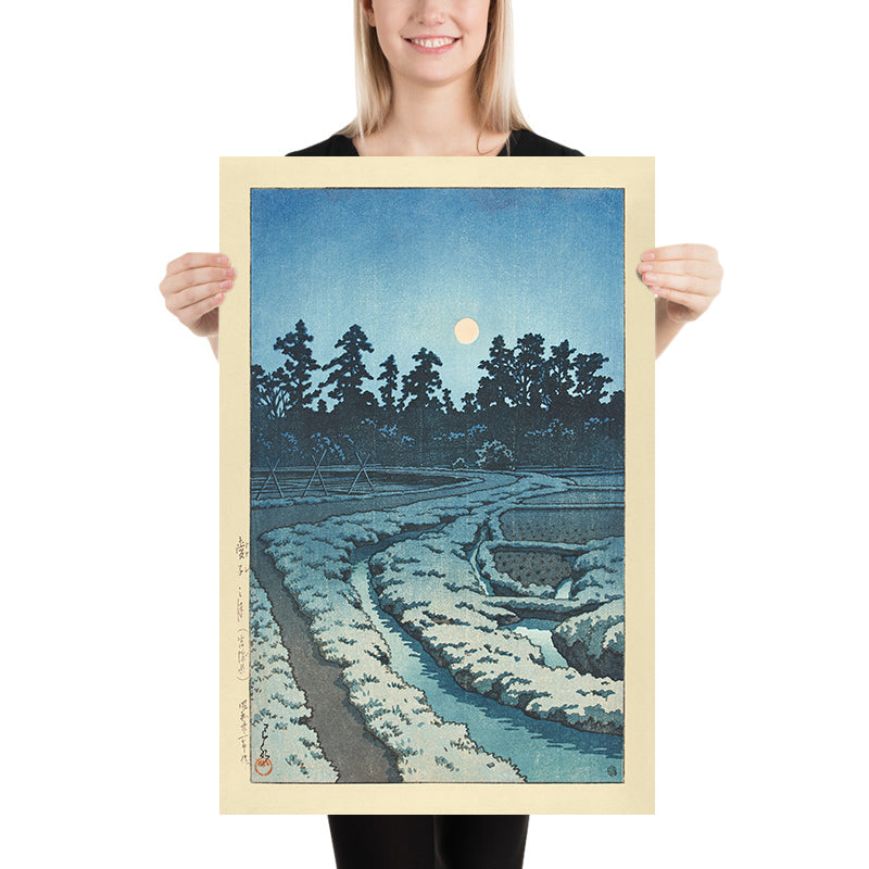 Luna Llena en Ayashi de Hasui Kawase 1935 