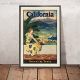California Travel Poster: This Summer – Travel by Train