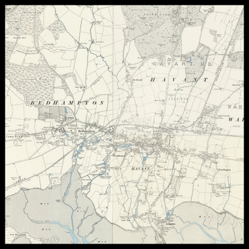 An old Ordnance Survey map of Havant