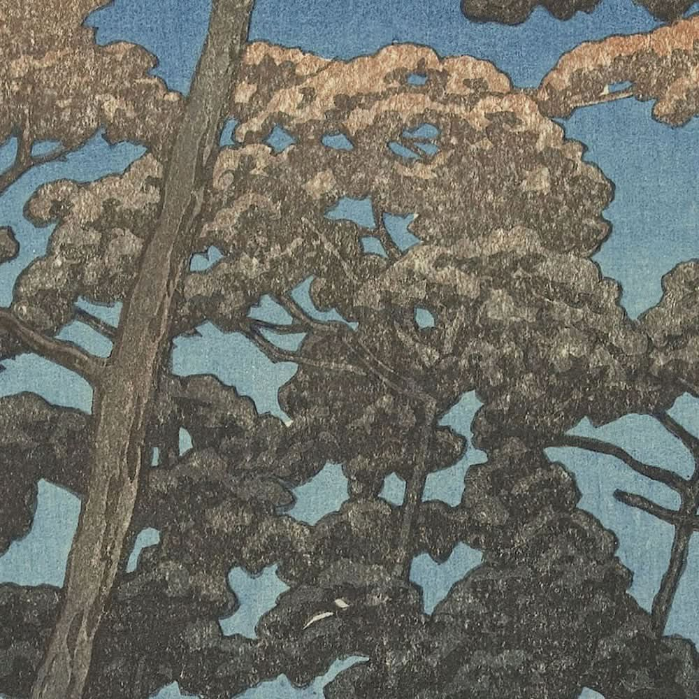 Hikawa Park in Omiya by Hasui Kawase, 1930