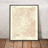 Old Map of Death Valley National Park, California by USGS, 1952 – Emigrant Canyon & Telescope Peak