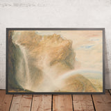 Upper Fall of the Reichenbach: Rainbow by Turner, 1810