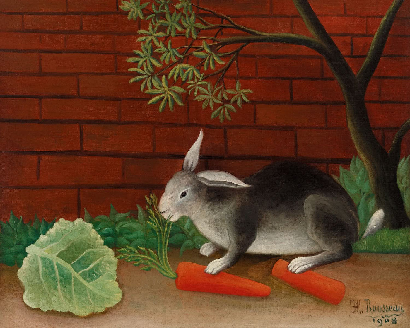 La comida del conejo (Le Repas du lapin) de Henri Rousseau, 1909