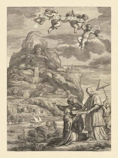 Le Mont Athos Alexandre le Grand par François Spierre, 1666