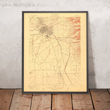 Old Map of Chico, California by USGS, 1912 – Durham, Feather River & Aguas Frias