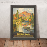 Basel Travel Poster: Birseck-Bahn by Otto Mähly, 1920