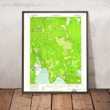 Old Map of Chester, California by USGS, 1956 – Lake Almanor & Lassen National Forest