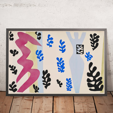 Una imagen enmarcada de Le lanceur de couteaux (El lanzador de cuchillos) de Henri Matisse, 1947