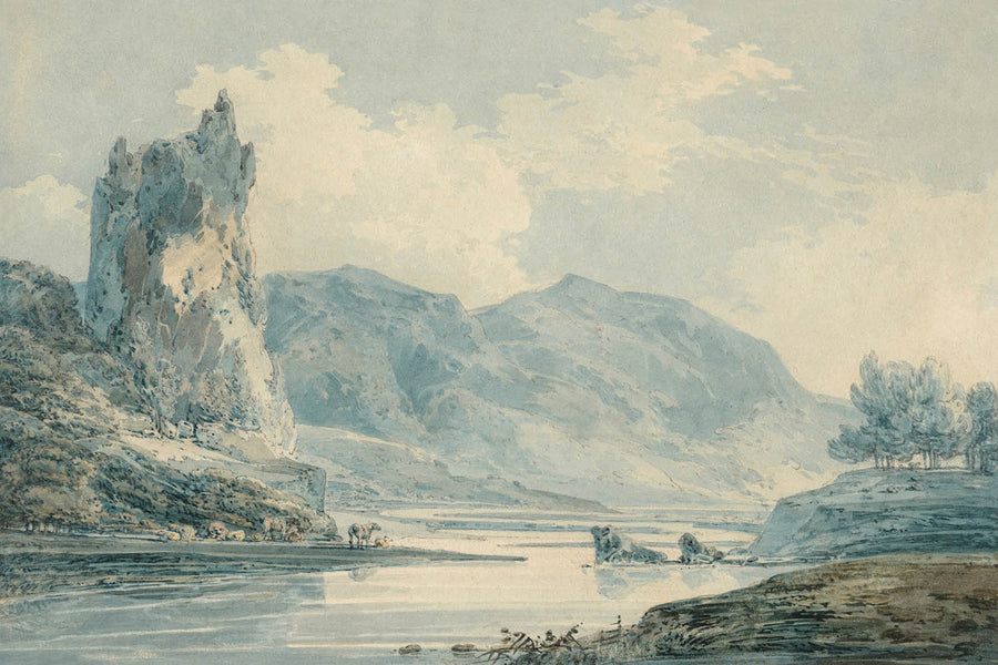 Ilam Rock, Dovedale, Derbyshire von Turner, 1802 