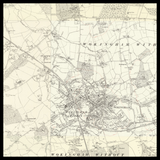 Mapa antiguo personalizado de Wokingham 