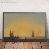 In the Roads, Evening by Ivan Konstantinovich Aivazovsky, 1867