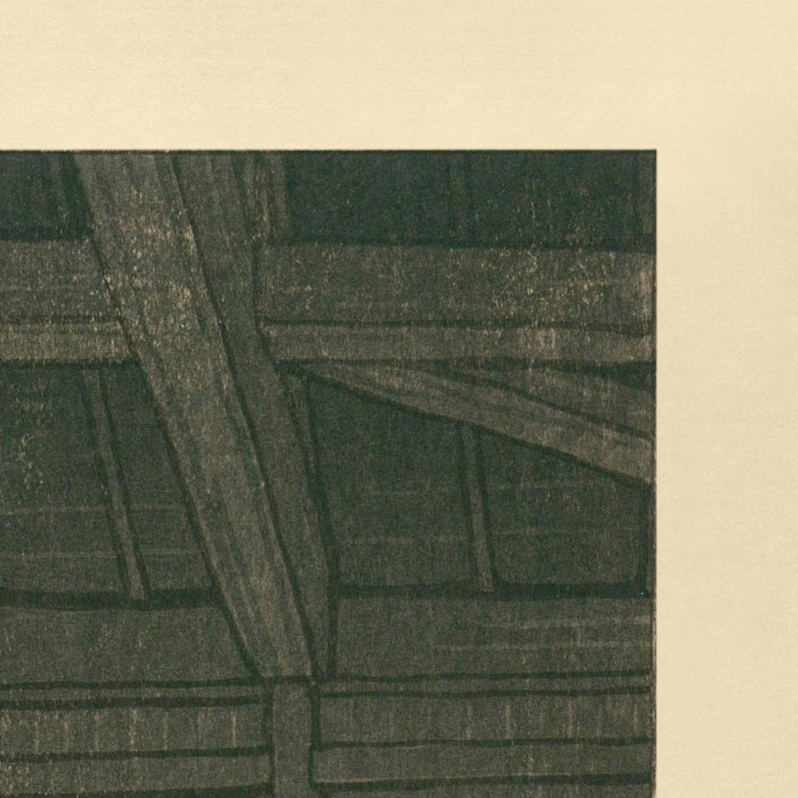 Bagno Onsen e Uomo Rilassante di Hasui Kawase, 1935 