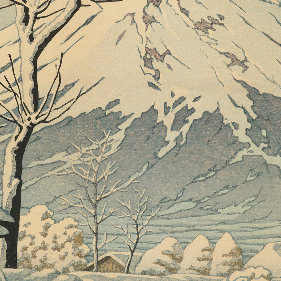 El Monte Fuji después de la nieve en Oshiono por Hasui Kawase, 1935 