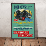 Florida-Reiseposter: Zwei Orange-Blossom-Specials der Seaboard Air Line Railway, 1930er-Jahre 