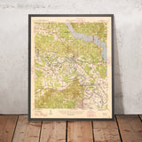 Old Map of Natchitoches, Louisiana by USGS, 1948 – Campti, Red River & Cane River Lake