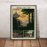 Poster di viaggio dei Vosgi: La Vallée de Celles di Ch. Funck 