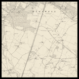 Personalised Old Map of Welwyn Garden City