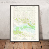 Old Map of Amana Colonies, Iowa by USGS, 1968 – Iowa River & Lake Macbride