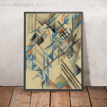 A framed image of Abstract Forms II by August Macke, 1913