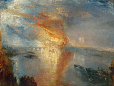 The Burning of the Houses of Lords and Commons, 16 October 1834 by Turner