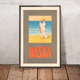 Reiseposter Baska, Kroatien von Otakar Štáfl 
