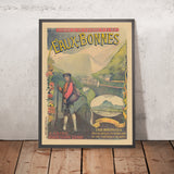 Cartel de viaje de Eaux-Bonnes de Imp. Camis, 1892 