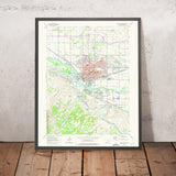 Old Map of Grand Junction, Colorado by USGS, 1962 – Colorado River, Gunnison River & Orchard Mesa