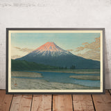 Rivière Fuji et Mont Fuji par Hasui Kawase, 1935 
