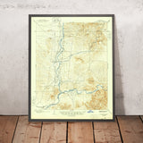 Old Map of Saguaro Lake, Arizona by USGS, 1906 – Salt River, Ft. McDowell & Tonto National Forest