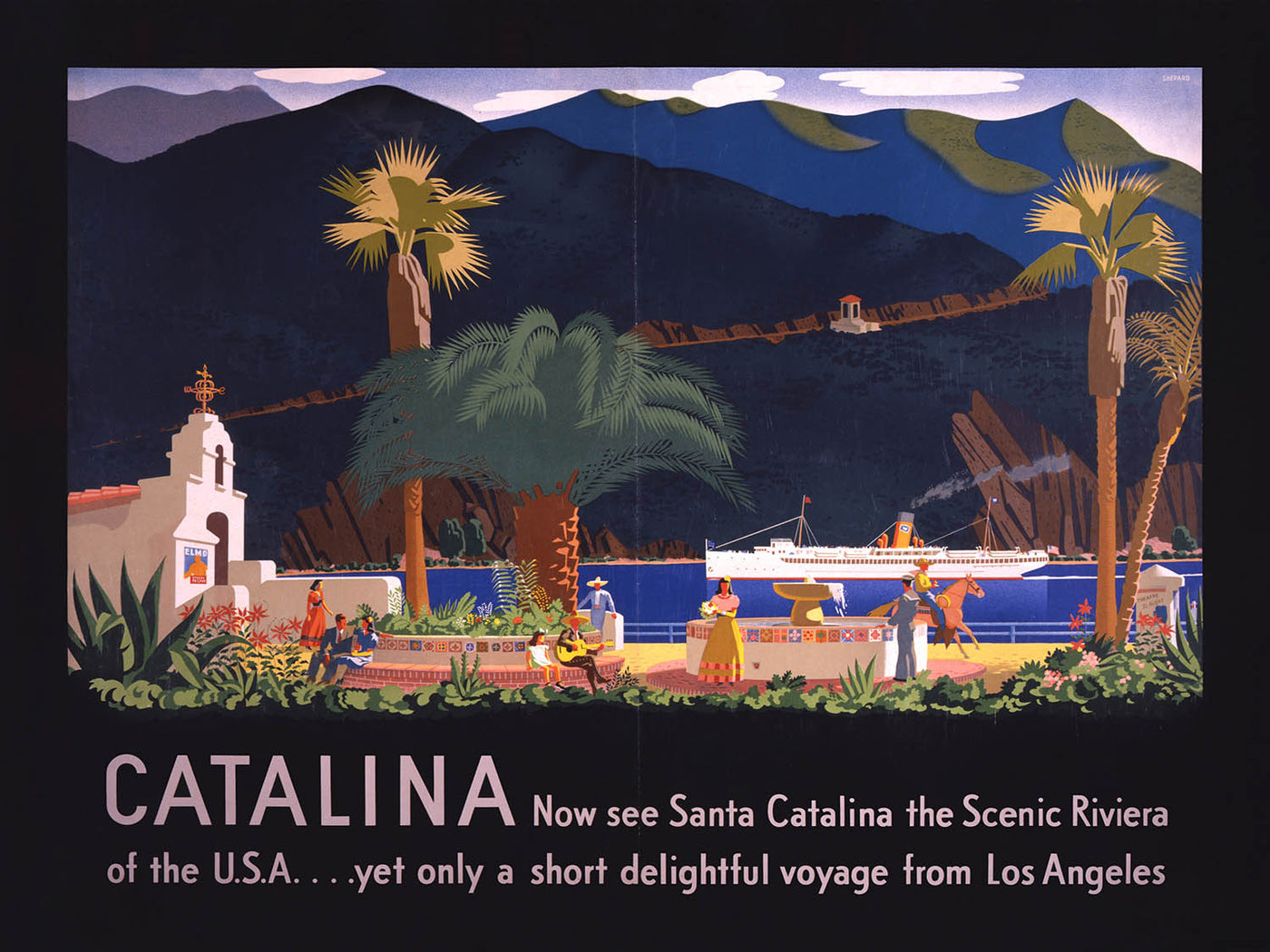 Catalina Island Travel Poster: Now See Santa Catalina by Otis Shepard, 1935