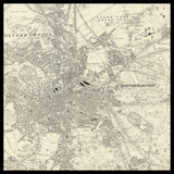 Personalised Old Map of Wolverhampton