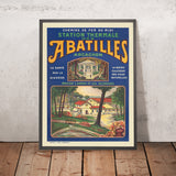 Arcachon-Reiseposter: Station Thermale des Abatilles von Affiches F. Pech, 1920 