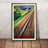 Poster di viaggio del Giappone di Mune Satomi, 1937 